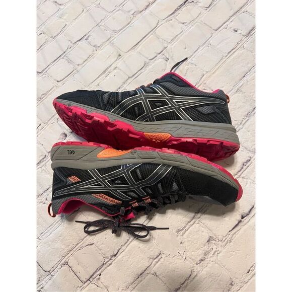 Asics Women's Size 10 Wide Gel Venture 7 Athletic Sneaker Gray Pink Running Shoe - Picture 8 of 11